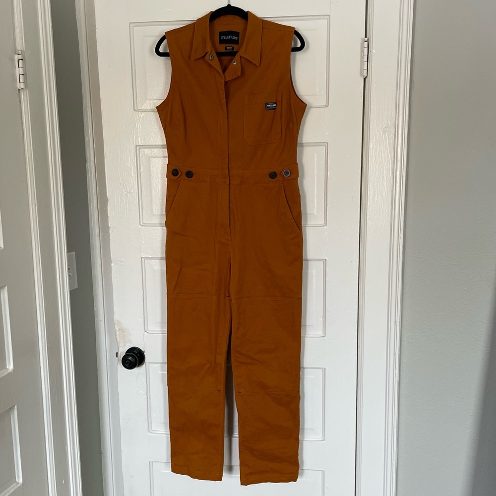 WILDFANG essential sleeveless orange coverall